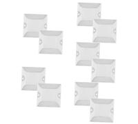 Yardwe 10 Pièces Marqueurs Routiers Réfléchissants Aluminium Résistants et Étanches Sécurité Améliorée pour Chaussée et Bord de Route Blanc Installation Marquages et Lignes Doubles