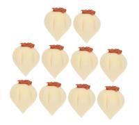 Yardwe 10 Pièces Mini-Fruits et légumes Miniatures Artificiel Pomme de Terre Faux Simulation Mini-légumes Nourriture Miniature Mini-Choses décor de Maison de poupée résine Blanche