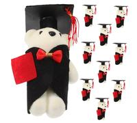 Yardwe 10 Pièces Poupée De Remise des Diplômes Peluche Animal De La Saison De Remise des Diplômes Petit Ours De Graduation Félicitations Grade Farmed Toy en Tissu