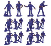 Yardwe 100 Figurines de Police Miniatures pour la décoration de Jardin et d'aménagement paysager : Figurines de policiers et de Personnages de Commissariat pour Statues de Table.