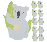 Yardwe 100 Pièces Cartes en Papier pour Sucette, Décoration Emballage Motif Koala Cartoon, Support Ferme pour Bonbons, pour Party