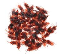 Yardwe 100 Pièces De Faux Cafards en Plastique Cafards Réalistes Insectes en Plastique Insectes d'halloween Farces Jouets Fantaisie pour Fête d'halloween Décorations du Jour du