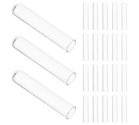 Yardwe 100 Pièces Tubes Durham de Fermentation en Verre 10x50mm pour | Observation Précise, Écoulement Fluide, Haute Transparence, Usage en Tests D'eau et Expériences Microbiologiques