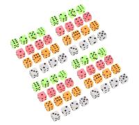 Yardwe 100Pièces Miniatures Colorés Plastique Dés à pour Bricolage et Jeux de Société Idéaux pour Fêtes et Apprentissage des Mathématiques
