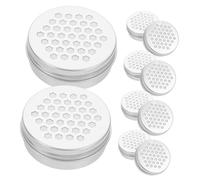 Yardwe 10pièces Boîte Hermétique Aluminium pour Diffusion De Parfum De Design Élégant Et Pratique pour Décoration Et Aromathérapie pour Formation Olfactive des Chiens
