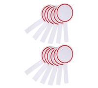 Yardwe 12 Pièces Tableau Blanc à Main Effaçable en Écume | Signalisation Visuelle Rapide, Poignée Simple Face, pour Juges, Réunions, Ateliers et Événements Sportifs