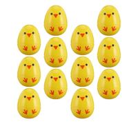 Yardwe 12 Pièces Œufs de Pâques, Coquilles Ouvrantes et Rechargeables | Chasses aux Présents, Bonbons ou Chocolat, Finition Lisse Brillante, Accessoires Photo et Fête