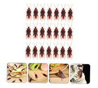 Yardwe 120 Pièces Jouets Cafards Réalistes pour Farces Halloween Accessoires de Décoration et Gadgets pour Fêtes Modèles Vivants pour Blagues et Tours Amusants