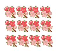 Yardwe 12pièces Broches Fleurs de Cerisier Métal Épingles Décoratives Japonaises pour Vêtements et Sacs Design Créatif et Résistant Accessoire pour Femmes et Adolescentes