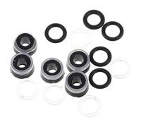 Yardwe 15 Ensembles Kit de Réparation Joints D'étanchéité pour Cric Hydraulique 3 Tonnes, Accessoires Résistants à L'usure en Caoutchouc et Plastique, Adapté aux Ateliers Professionnels