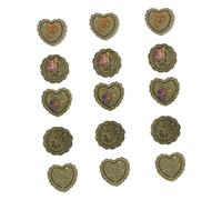 Yardwe 15 Pièces Gâteau d'herbe de Lapin Rabbit Bunny jouyet Toy Biscuits friandises pour Hamsters Nourriture pour Lapin Les cochons Peluche molaire de Hamster collations de cobaye