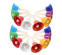 Yardwe 16 Pièces Cloches à Main Colorées Instrument de Percussion Musical pour Garçon Fille pour Activités Familiales Écoles et Célébrations