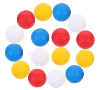 Yardwe 16 pièces Lot Balles Golf Creuses Colorées pour Entraînement Professionnel Balle Golf Résistance Élevée Adaptée et Adultes Portable Intérieur Extérieur
