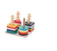 Yardwe 1Ensemble Éducatifs Bloc de Construction à Empiler pour Garçon Fille Apprentissage Cognitif des Éveil Montessori pour Garçon Fille