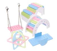 Yardwe 1ensemble Jouets pour Hamsters Maison De Colorée avec Balançoires Et Toits pour Et Amusement Petits Animaux