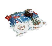 Yardwe 1Ensemble Puzzle de Train de Noël à Assembler pour Garçon Fille Bricolage sans Batterie Stimule Imagination et Créativité pour Fêtes et Développement
