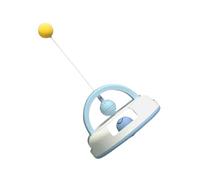 Yardwe 1ensemble Toy Interactif pour Chat avec Ressort Jouet à Bascule Multi-Usage Stimule Activité Votre Félin Bleu