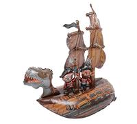 Yardwe 1pièce Ballon Gonflable Aluminium Forme De Bateau Pirate Décoration Anniversaire Pour Accessoire De Fête