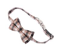 Yardwe 1pièce Collier Ajustable pour Chiens Et avec Nœud à Carreaux Accessoire Élégant pour Animaux De Compagnie pour Occasions Spéciales