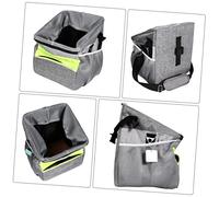 Yardwe 1pièce Oxford Cloth Breathable Detachable Bike Pet Carrier De Transport pour Chiens Et Chats Confortable Et Étanche Fashion