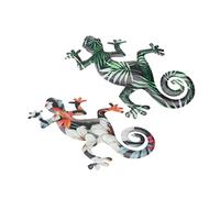 Yardwe 2 Ensembles De 2 Décorations Pendentif Gecko Pour La Maison Mur Extérieur Gecko Décoration De La Maison Décoration De La Tenture Murale Art Décor Vintage Décor