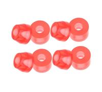 Yardwe 2 Ensembles Pads PU Chocs pour Truck Skateboard Kit de Remplacement Haute Compatible pour Conduite Stable et Confortable Accessoires de Protection Rouge