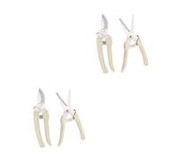 Yardwe 2 Ensembles Sécateur De Jardin Coupe-ciseaux De Brousse Débroussailleuse Sans Fil Sécateur Électrique Outils Électriques Tondeuse De Jardinage Beige Acier Inoxydable 2 Pièces * 2