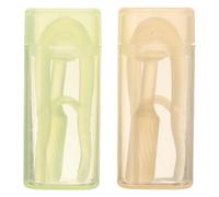 Yardwe 2 outils pour retirer les lentilles de contact - Applicateur de lentilles en silicone avec ventouse - Pince d'insertion portable à embout souple, idéale pour les voyages et le maquillage