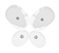 Yardwe 2 paires Patches de Massage Autocollants pour Électrostimulateur Non Tissé Respirant et Silicone Conducteur Lot pour Thérapie Corporelle Remplacement Compatible Ems et Soins