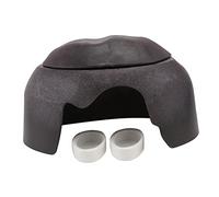 Yardwe 2 Pièces Abri D'humidification Tortue Grotte Cachette De Lézard Terrarium Caméléon Roches Décoratives Grotte des Petits Reptiles Sable Cachette De Reptiles Coffee Plastique