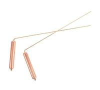 Yardwe 2 pièces Baguettes Sourcier Cuivre Pur Tiges Radiesthésie Légères et Portables pour Chasse Aux Fantômes Divination Eau et Localisation Or Équipement Multifonctionnel Professionnel