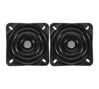 Yardwe 2 Pièces Bar Stool Swivel Base Heavy Duty Iron Plate Stable Rotation Replacement Parts for Chair Seat Mount