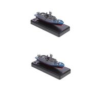 Yardwe 2 Pièces Bateau à Télécommande Modèle de Porte pour Garçon Fille Aquatique avec Fonctions Complètes et Hélices à Vitesse Gris