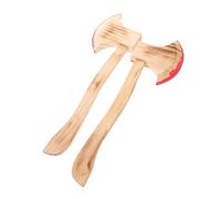 Yardwe 2 Pièces Bois Sanguinolente Réaliste pour Cosplay et Décoration de Fête Accessoire de Performance Théâtrale pour Festivals et Entraînement Film