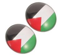 Yardwe 2 pièces Broche Drapeau Palestine Métal Épinglettes Drapeaux Palestiniens pour Costume et Sac Accessoires Élégants et Polyvalents pour Hommes et Femmes