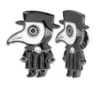 Yardwe 2 pièces Broche Émaillée Médecin Peste Punk Épingle Esthétique pour Vêtements Accessoire Décoratif Polyvalent Femme