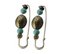 Yardwe 2 pièces Broche Vintage Pinces Chandail Rétro pour Femme Décoration Pull Écharpe Sac Accessoire