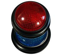 Yardwe 2 Pièces Buzzer Lumineux et Sonore pour Quiz Jeu Éducatif Interactif pour Garçon Fille Boutons Plastiques pour Concours Classe Fêtes et Compétitions Équipe