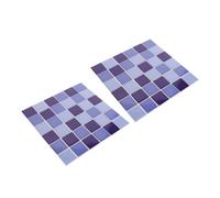 Yardwe 2 Pièces Carreaux de Céramique Bleus pour et Design sans Joint Remplacement Facile pour Spa et Une Propre et Durable