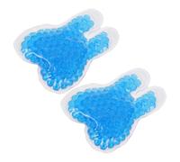 Yardwe 2 Pièces Compresses Chaudes et Froides en Gel Forme Dent, Sachets Réutilisables pour Soins Dentaires et Rééducation du Cou et Corps, 12 X