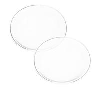 Yardwe 2 Pièces Coupelle en Verre Transparente de Chapeau pour Chauffe-Cire Réutilisable, Plateau Diffuseur de Parfum pour Salon et Espace de Travail