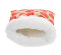 Yardwe 2 Pièces de Couchage Hamster lit hérisson cachette de Chinchilla lit Cochon d'Inde Lit pour Cochon d'Inde Peluche hamacs Pochette Hiver Hamster Pochette de Planeur de Sucre