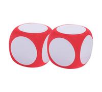 Yardwe 2 Pièces Dés Mousse Effaçables à Sec Lot de Dés Éducatifs pour Activités Ludiques et Enseignement Accessoire pour Jeux Mathématiques et Classes