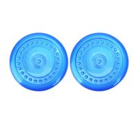 Yardwe 2 Pièces Disque Volant pour Chien, à Mâcher et Lancer, TPR Bleu | Chiot et Animal de Compagnie, Souple et Lavable, Attire L’attention, Usage Extérieur D’entraînement