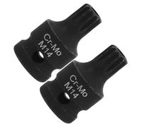 Yardwe 2 pièces Douille à Spline Triple Carré pour Dépose Étrier de Frein Outil Bas Profil et Ergonomique pour Réparation et Entretien Automobile