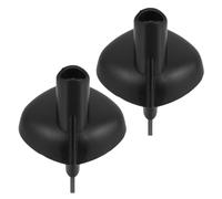 Yardwe 2 Pièces Embouts en Caoutchouc pour Bâtons de Randonnée en Acier Tungstène Noir, Structure Légère et Facile à Remplacer, Accessoires pour Marche Longue Distance en Milieu Enneigé