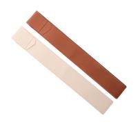 Yardwe 2 Pièces Étui de Batterie Similicuir pour Batteurs Sac de Rangement et Protection des Bâtons de Batterie Accessoires pour Percussionnistes Marron et Beige
