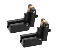 Yardwe 2 Pièces Headless Electric Guitar Bridge Saddles With Ball Bearing Roller Stable String Contact For Recording And Live Performance