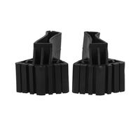 Yardwe 2 Pièces Housses de Pieds D'échelle Antidérapantes en Caoutchouc Noir, Design Épaissi Remplaçable pour Accessoires de Maison et Escaliers Pliants