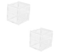 Yardwe 2 Pièces incubateurs de Reptiles Transparents Petit Terrarium réservoir d'élevage d'aquarium Terrarium Insecte Terrarium pour Insectes nichoirs pour Reptiles Petits Box d'élevage